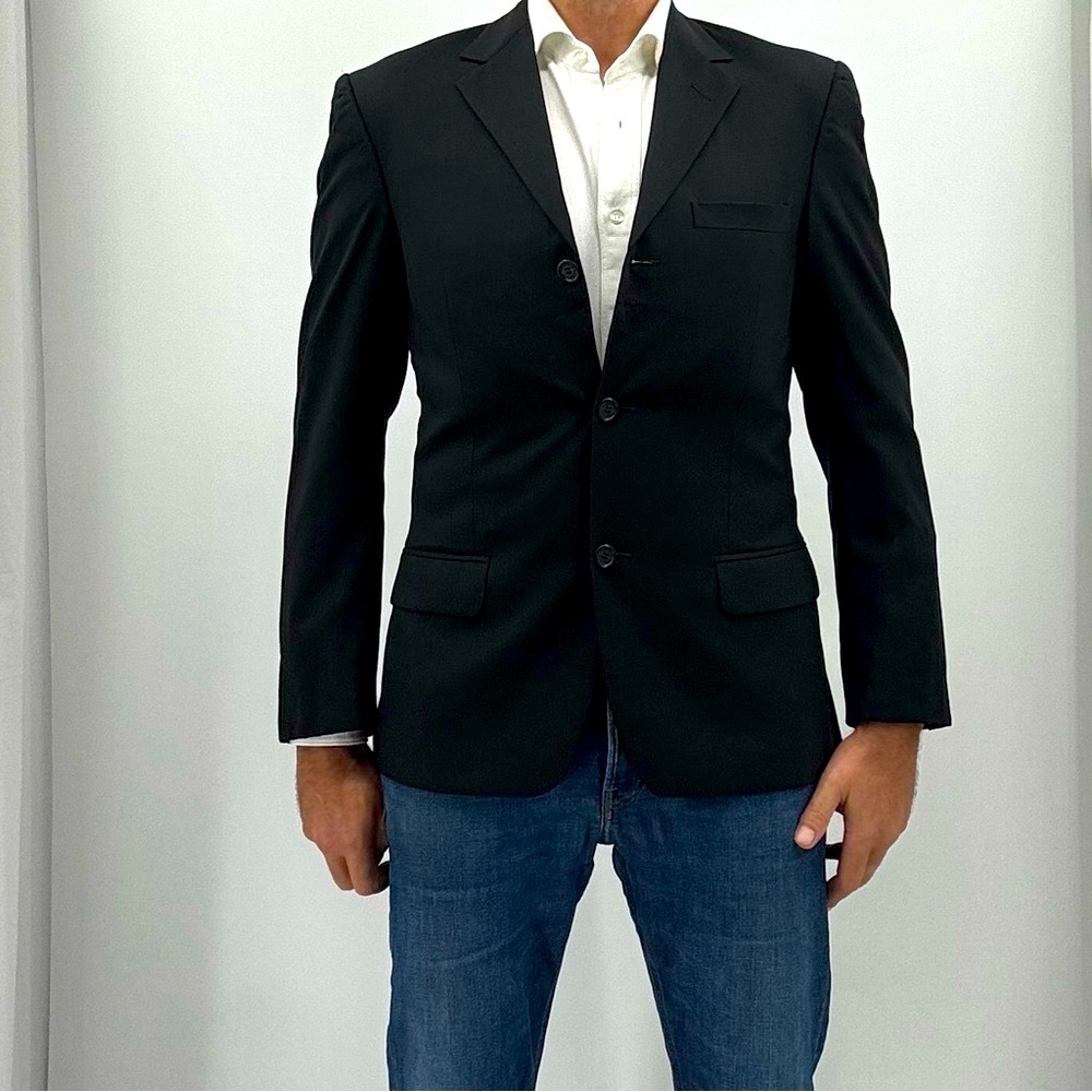 Versace Collection Classic Structured Super 100’s Wool Sport Coat Blazer